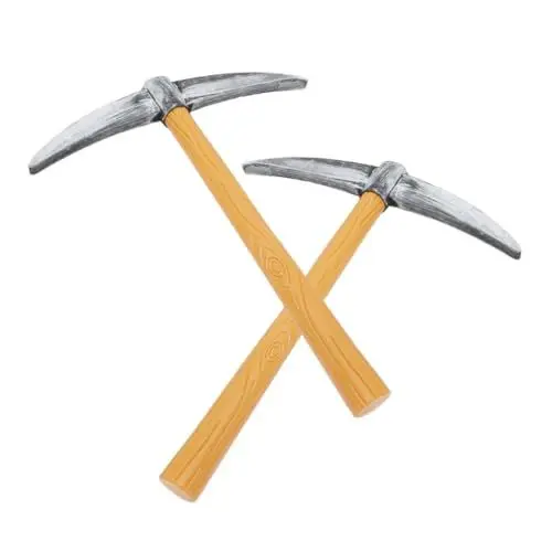 Produktbild: AOKWAWALIY 2 Stück Schaum Spitzhacke Spielzeug Zwerg Spitzhacke Kostüm Gnom Cosplay Trick Requisiten Faux Spitzhacke Modell Für Halloween Karneval Kostüm Bühnenauftritt