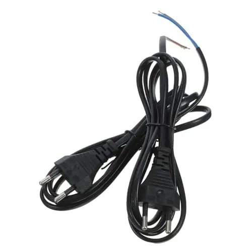 Produktbild: AOKWAWALIY 2st Ziehen Sie Das Netzkabel Ab Power Cable Ac Power Cord 2-poliger Ersatzstecker Gerätekabel Replacement Plug 2 Prong Wechselstromkabel Appliance Cord Lampenlinie PVC Abisolieren