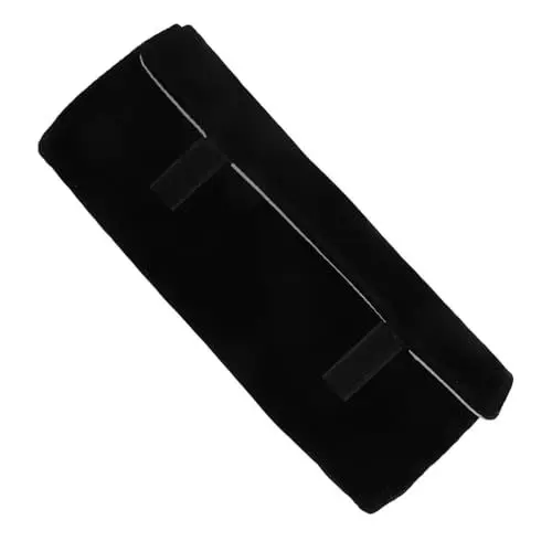 Produktbild: AOKWAWALIY Flanell Schwarz Schmuck Rolltasche Faltbare Ring Aufbewahrungstasche Ohrring Halskette Rolltasche Multifunktionale Aufbewahrungstasche