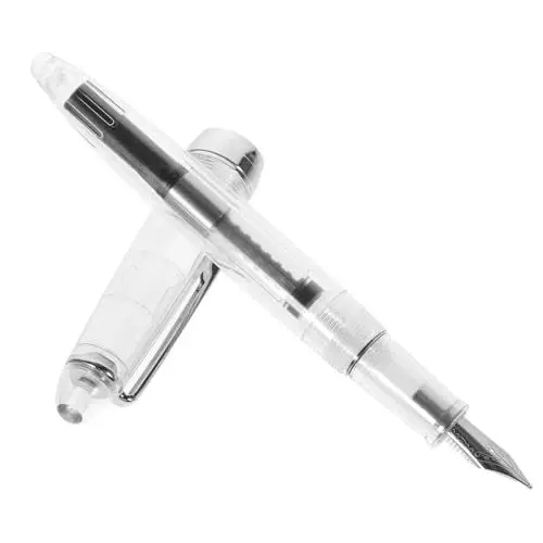 Produktbild: AOKWAWALIY Löschstift Stifte Transparenter Schreibstift Kalligraphie-Malstift Füller Tintenstift zarter Füllfederhalter tragbar Kalligraphie-Stift Büro Stift Student Kolben Acryl