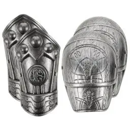 Produktbild: AOKWAWALIY Rüstungskostüm für Kinder Ritterrüstung Schulterpolster Armschutz mittelalterlicher Ritter Cosplay Kostüm Zubehör für Halloween Partys Foto Requisite