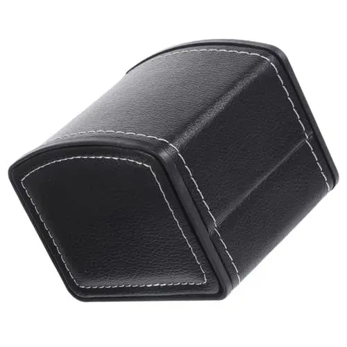 Produktbild: AOKWAWALIY Schmucketui bastelzeug schmuckkästchen jewelry geschke hochstihl Träger reise schmuckschatulle steht Uhr-Organizer-Etui Gestell Stand herren armbanduhr schublade Uhrengehäuse Black