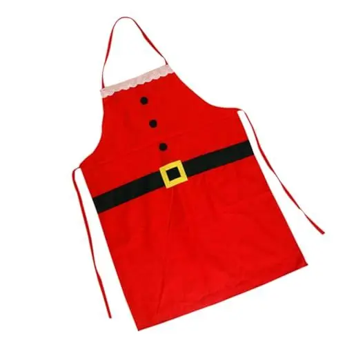Produktbild: AOKWAWALIY Weihnachts-sankt-schürze Weihnachtsschürzen Für Kinder Urlaubsschürze Frohe Weihnachten-schürze Backschürzen Lustige Kochschürze Rot Mann Party Bedarf Cosplay