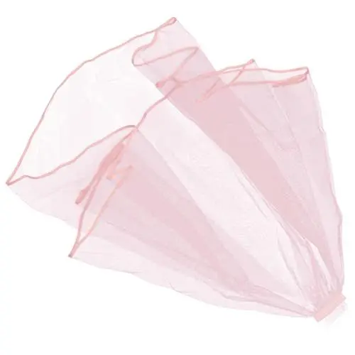Produktbild: AOKWAWALIY dekorationen für brautpartys hochzeitsgeschenk brautkleid Hochzeitskleid Haarschmuck für die Braut Schleier für Bräute Bachelorette-Outfit für die Braut kurzer Schleier Garn Rosa