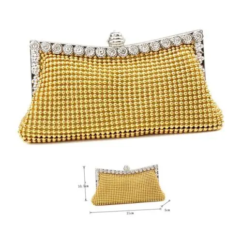 Produktbild: AOKWAWALIY frauen kupplung lady bag ladies bag handbags geldbörse urlaub tasche the tote bag for women chain bag Festliche Tasche fashion tasche purse Clutch-Handtasche Damenhandtasche Golden