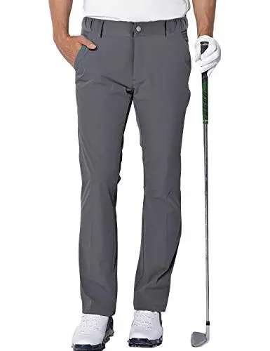 Produktbild: AOLI RAY Herren Golf Hosen wasserdichte Golf Stretchhose Schmale Passform Golf Trousers Slim fit Stretch Lang Golfhose Golf Pants Grau XL