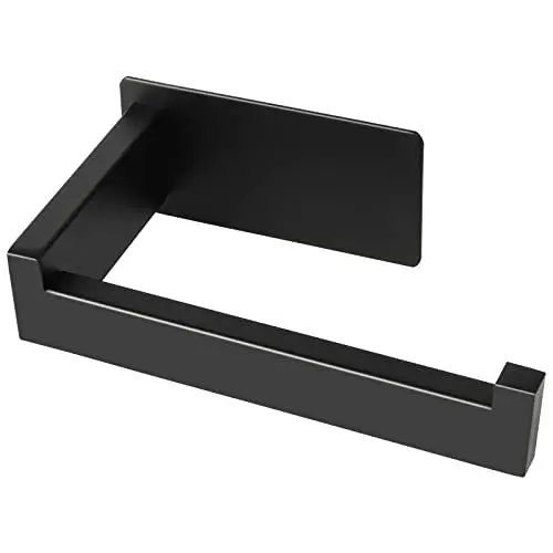 Produktbild: AONMUKA Toilettenpapierhalter Ohne Bohren, Klopapierhalter Ohne Bohren Edelstahl Selbstklebend für Badzimmer und Küche, Schwarz