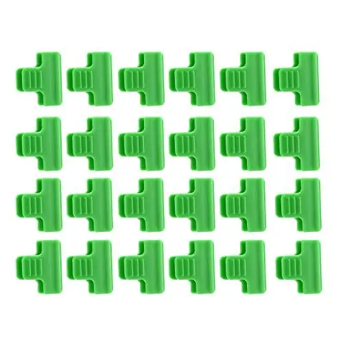 Produktbild: AONYAYBM 24PCS Gewächshaus Hoops Gewächshaus Klemmen, Gewächshaus Zubehör Gartenbau Produkte Kunststoff Folien Clips Druck Folien Clips Geeignet für Pole mit Einem Durchmesser von 8mm(#1)
