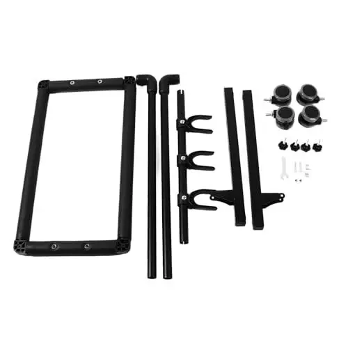 Produktbild: AONYAYBM Gitarrenständer, Gitarrenständer, Multi-Gitarrenständer aus Metall und Eva, Mehrere Gitarren-Display-Halter mit Rädern für Gitarre und Bass, Studio, Zuhause und Geschäfte (3, 5,(FL 13W)