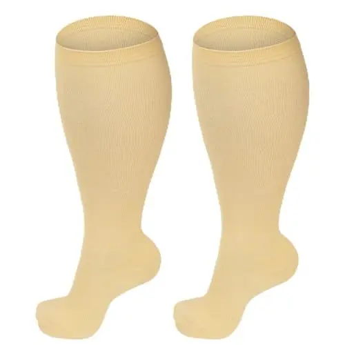 Produktbild: AOOWU Kompressionsstrümpfe Damen und Herren, Stützstrümpfe Kompressionssocken für Sport, Laufstrümpfe Kompression, Compression Socks für Laufen, Radsport, Flug, Reisen
