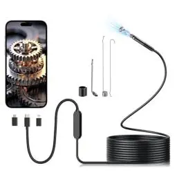 Produktbild: Aopick Endoskopkamera mit Licht, 1080P WiFi Endoskop-Kamera Handy mit Licht Wasserdichtes Ip67 Inspektionskamera mit 6 Einstellbaren LED Licht für Android & iOS, Tablet (9.84Fuß/3M)