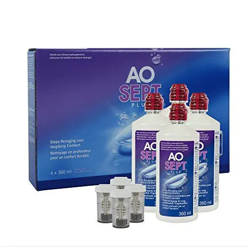 Produktbild: Aosept Plus Kontaktlinsen-Pflegemittel, Systempack, 4 x 360 ml