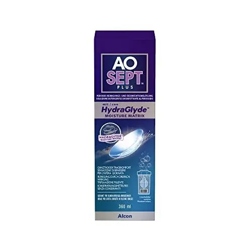 Produktbild: Alcon Aosept Plus mit Hydraglyde Kontaktlinsenreiniger, 360 ml (1er Pack)