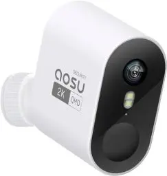 Produktbild: AOSU 2K HD Überwachungskamera, Fügen Sie Kameras speziell für HomeBase hinzu (Funktioniert nicht ohne Homebase), Überwachungskamera Aussen Akku, PIR Bewegungserkennung, 166°Weitwinkel, Nachtsicht,IP67
