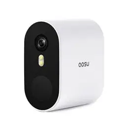 Produktbild: AOSU 5MP Ultra HD Überwachungskamera, Fügen Sie Kameras speziell für HomeBase hinzu (Funktioniert nicht ohne Homebase), Überwachungskamera Aussen Akku, PIR Bewegungserkennung, 240 Tage Akku, 166°,IP67