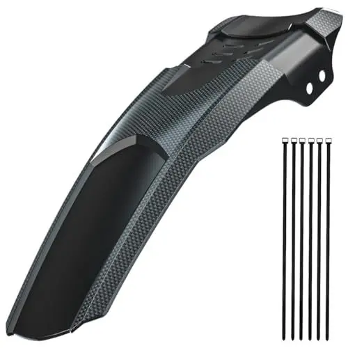 Produktbild: Aotoyou Fahrrad Schutzblech Mountainbike, Mudguard MTB Spritzschutz Fahrrad Vorne Mud Guard mit Kabelbinder für Fahrräder (1 Stück)