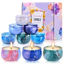 Produktbild: Aottom Duftkerzen Geschenkset(9 * 75g),Duftkerze Weihnachten Geschenkset Frauen,Natürliches Sojawachs Aroma Kerzen Duftkerzen Weihnachten Teelichter Aromatherapie Kerzen für Weihnachts