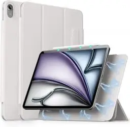 Produktbild: aoub Hülle für iPad Air 11 Zoll 2024 M2 iPad Air 6 Hülle, Hülle für iPad Air 5. Generation 2022/iPad Air 4. Generation 2020 10,9 Zoll Hülle, Magnetic Case, Unterstützt Pencil Pro/ 2. Gen, Grau