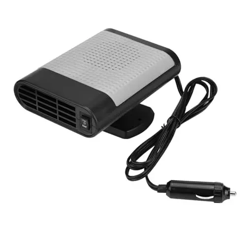 Produktbild: AOWINHIT 12V Tragbare Elektrische Auto Heizung, Fenster Entfroster Demister, Windschutz Scheiben Heizventilator, Ideal AUT Ofens TER Trocknung (Schwarzgrau),Gesundheitspflege