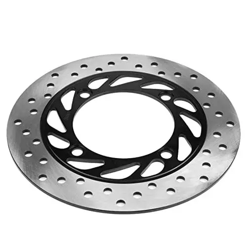 Produktbild: AOWINHIT Runde Hintere Motorrad-Bremsscheibe CB400 CB500 CB750 CB900 Hornet919 Original Standard Gebohrt Hochgeschwindigkeitsbremsen 240 Mm Silber Schwarz,Per¨¹cken und Peripherieprodukte