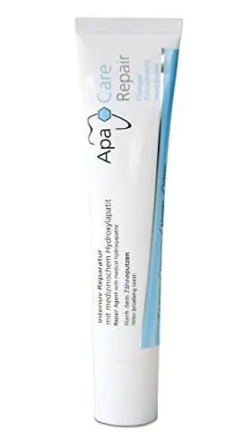 Produktbild: Apa Care Repair 2 Tuben | Intensiv Reparatur für den Zahnschmelz Aufbau und gegen Mikrorisse und beginnende Karies | Zahnpflege mit Hydroxylapatit | Für empfindliche Zähne | 2 x 30 ml