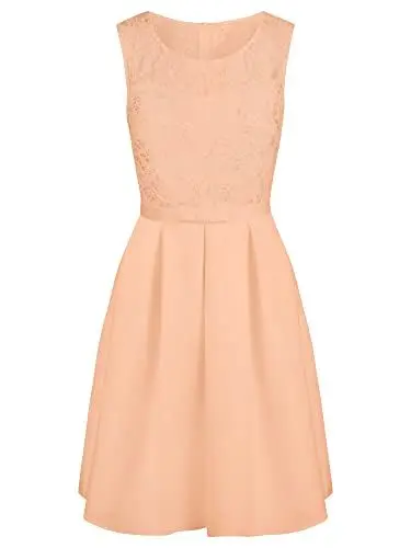 Produktbild: ApartFashion Damen Hochzeitskleid Kleid, Apricot, 46 EU