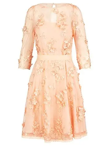Produktbild: ApartFashion Damen Spitzenkleid Kleid, Apricot, 38 EU