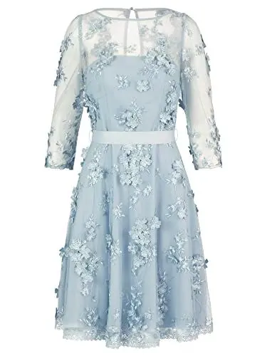 Produktbild: ApartFashion Damen Spitzenkleid Kleid, Taubenblau, 38 EU