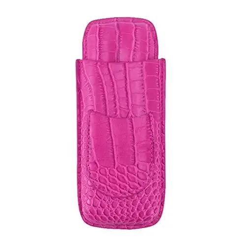 Produktbild: Apexare Leder-Zigarrenetui, 2-Finger-feuchtigkeitsspendender, tragbarer Kunstleder-Zigarrenhalter mit Vordertasche, Humidor-Etui-Box, Zigarrenetuis, für Männer, Reisen, Geschäft,