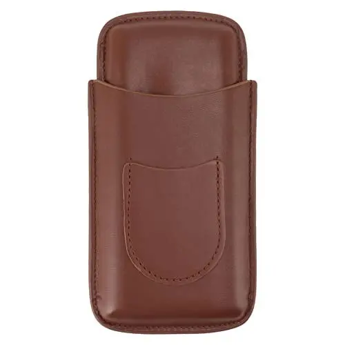 Produktbild: Apexare Leder-Zigarrenetui, tragbare Zigarren-Aufbewahrungsbox mit Tasche, leichtes Reise-Humidor-Etui, Zigarrenzubehör-Set, für Geschäftsreisen, Partys oder Freizeitausflüge (Brown)