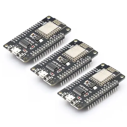 Produktbild: APKLVSR ESP8266 NodeMcu Lua WiFi V3 Modul,NodeMcu Lua WiFi 2.4 GHz V3 Entwicklungsboard mit CH340 für Arduino IDE/Micropython-3 Stück