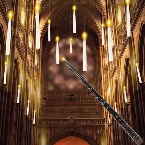 Produktbild: APODESS Schwebende Kerzen mit Zauberstab Led Kerzen Flackernde Flamme mit Fernbedienung Floating Candles Batteriebetrieben Fliegende Kerzen Schwimmkerzen Led Stabkerzen für Halloween Weihnachten