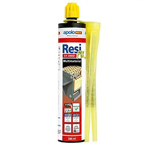 Produktbild: Apolo Mea 300EYSF Anclaje químico ResiFIX EY 300 SF sin estireno, Epoxy 2 canulas Watch, Metallic