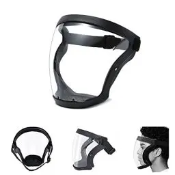 Produktbild: Apomkjoe Super Protective Face Shield - Full Shield Visor, Durable Transparent Face Mask Clear, HD Anti-Fog Reusable Face Protective Cover - for Male Female Adults (Black)