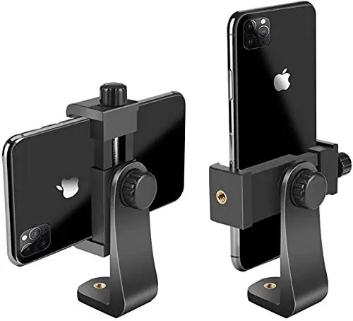 Produktbild: Aoonar Stativhandyhalterung Handy Stativ Adapter Zubehör für Stativ Selfie Stick Einbeinstativ, vertikale und horizontale Handy-Halter Tripod Smartphone Clip Mount