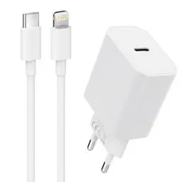Produktbild: iPhone Ladegerät und Ladekabel Schnellladekabel Original Apple MFi Zertifiziert für iPhone 14 Plus/13/12/11 Pro Max XR SE iPad mini USB C Power Adapter Schnellladegerät iPhone Lightning Kabel Netzteil