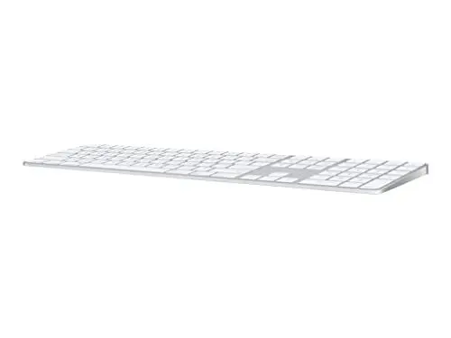 Produktbild: Apple Magic Keyboard mit Touch ID und Ziffernblock: Bluetooth, wiederaufladbar. Kompatibel mit Mac Computern mit Apple Chip·· Englisch (USA), Weiße Tasten