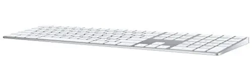 Produktbild: Apple Magic Keyboard mit Ziffernblock: Bluetooth, wiederaufladbar. Kompatibel mit Mac, iPad oder iPhone·· Spanisch, Silber