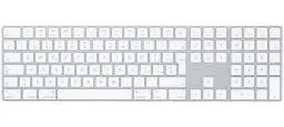 Produktbild: Apple Magic Keyboard mit Ziffernblock: Bluetooth, wiederaufladbar. Kompatibel mit Mac, iPad oder iPhone·· Italienisch, Silber