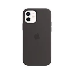 Produktbild: Apple Silikon Case mit MagSafe (für iPhone 12 | 12 Pro) - Schwarz - 6.1 Zoll