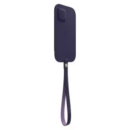 Produktbild: Apple iPhone 12 Mini Lederhülle mit MagSafe - Sattelbraun (für iPhone 12 Pro Max) - Dunkelviolett