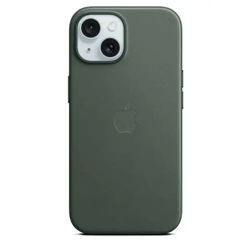 Produktbild: Apple iPhone 15 Feingewebe Case mit MagSafe – Immergrün ​​​​​​​