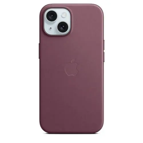 Produktbild: Apple iPhone 15 Feingewebe Case mit MagSafe – Mulberry ​​​​​​​