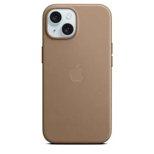 Produktbild: Apple iPhone 15 Feingewebe Case mit MagSafe – Taupe ​​​​​​​