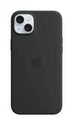 Produktbild: Apple iPhone 15 Plus Silikon Case mit MagSafe – Schwarz ​​​​​​​