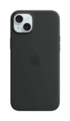 Produktbild: Apple iPhone 15 Plus Silikon Case mit MagSafe – Schwarz ​​​​​​​