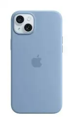 Produktbild: Apple iPhone 15 Plus Silikon Case mit MagSafe – Winterblau ​​​​​​​