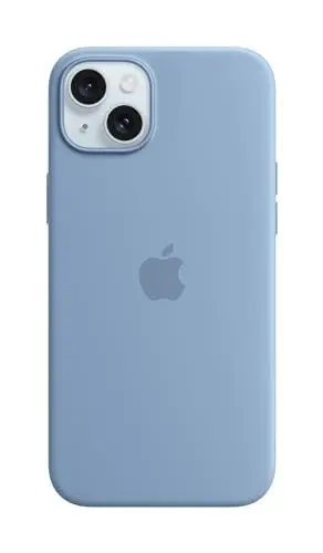 Produktbild: Apple iPhone 15 Plus Silikon Case mit MagSafe – Winterblau ​​​​​​​