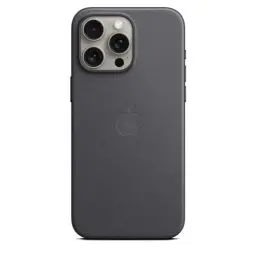 Produktbild: Apple iPhone 15 Pro Max Feingewebe Case mit MagSafe – Schwarz ​​​​​​​