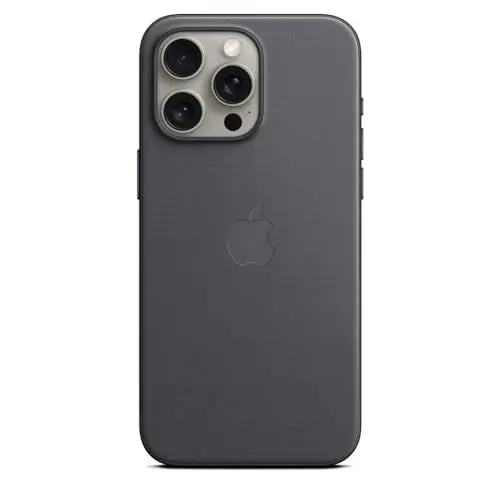 Produktbild: Apple iPhone 15 Pro Max Feingewebe Case mit MagSafe – Schwarz ​​​​​​​
